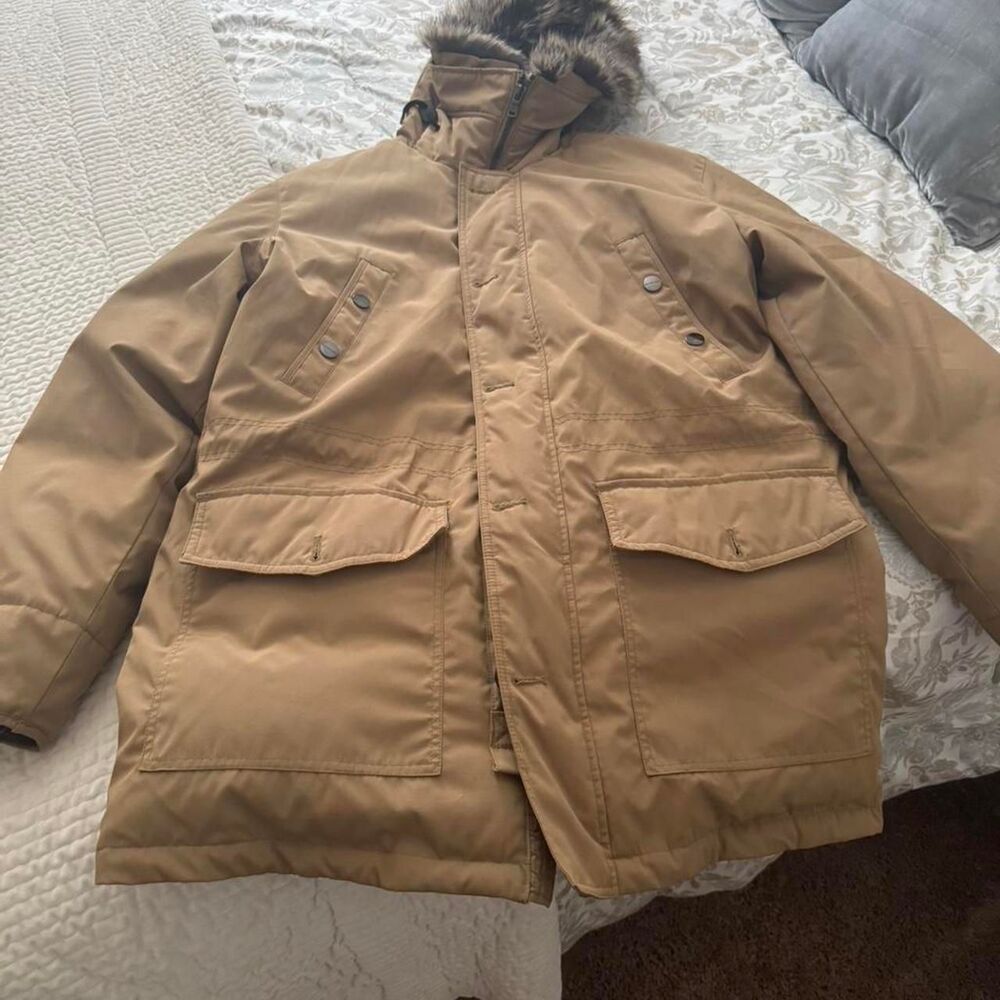 Men's Tan and Brown Michael Kors Jacket